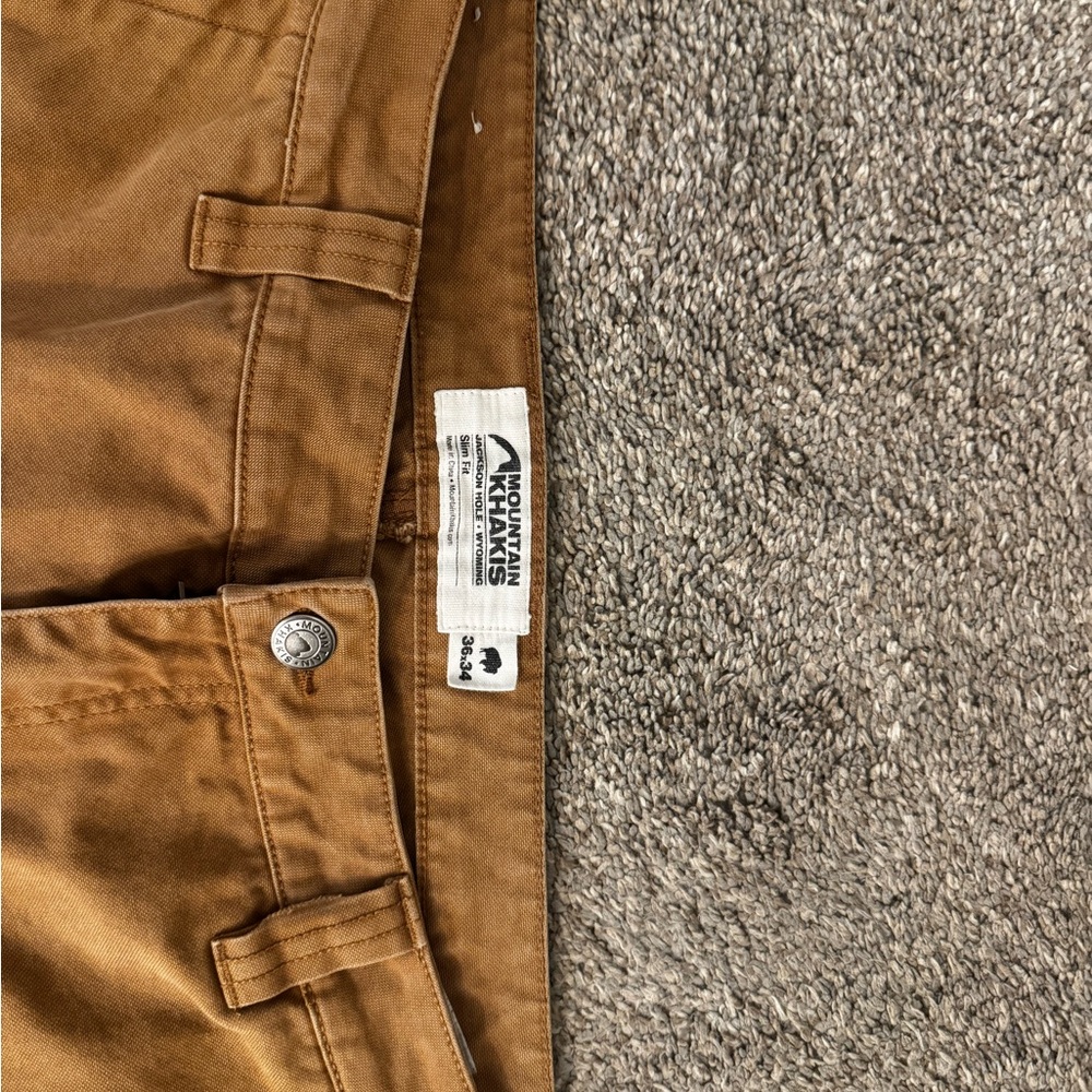 Mountain Khakis Caramel Brown Workwear Pants